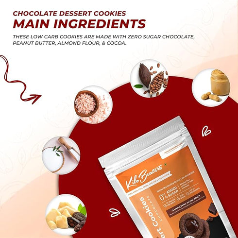 Keto Friendly Chocolate | Almond Dessert Diet Cookies Biscuits